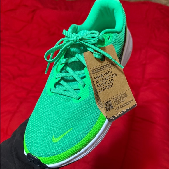 Nike Neon Green and Black Sneakers - Picture 3 of 5